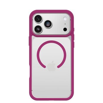 Funda para móvil OtterBox React MagSafe Cover plástico rosa transparente para iPhone 17 Pro Max