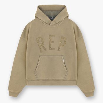 REPRESENT Rep Appliqué Cotton-Jersey Hoodie - XXL