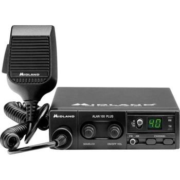 Radio CB A-lan B PL 100+ 40 canales AM 4 W compacto