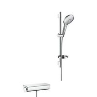 set de ducha visto hansgrohe raindance select s 150 3jet con termostato ecostat select combi barra de ducha 65 cm 27036000