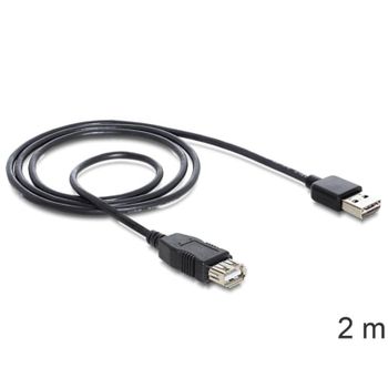 Cable USB 2.0-A DeLOCK EASY-USB 2m Negro