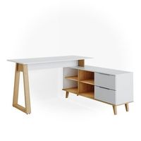 escritorio nautica 138 x 60 cm con cajones xxl vicco