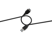 cable usb - isy iuc-1013 30 usb-a a usb-a 15m velocidad de transferencia 5 gbps negro