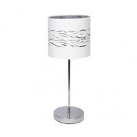 sobremesa niebla 1xe14 cromoblanco-plata 43x17x17 cm