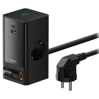 baseus powercombo tower 5 in 1 estacion de carga rapida 65w negra