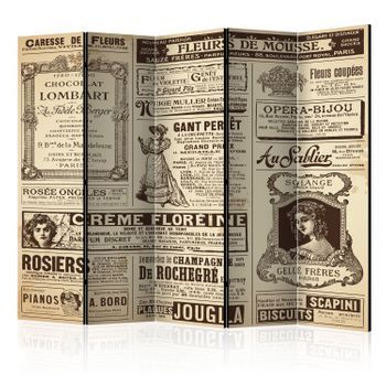 Biombo - Vintage Magazines Ii (225x172 Cm)