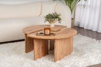 mesa de centro  marron 90 x 90 x 41 cm