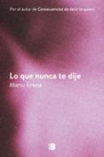 lo que nunca te dije