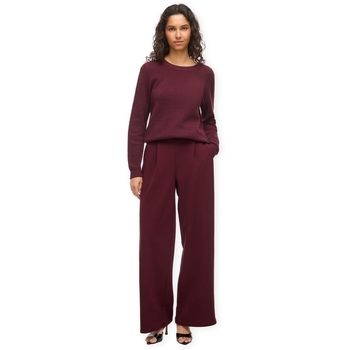 Vila Pantalones Noos Benne Wide Trousers - Port Royale para mujer