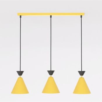 Lámpara de techo verusa naranja (3 luces)