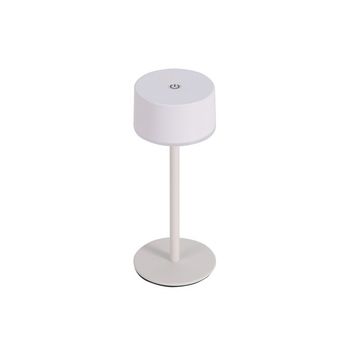 Lámpara de mesa recargable led meba blanco (2w)