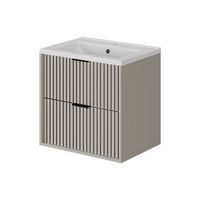 conjunto de muebles de bano ruford 60 x 57 cm con lavabo vicco