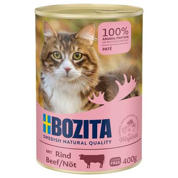 Bozita Canned Food 6 x 400g - Beef Pâté