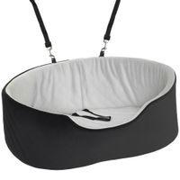 pawhut asiento de coche para perros pequenos y medianos de hasta 15 kg con funda extraible y lavable base antideslizante negro   aosom espana
