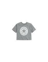 camiseta converse signature chuck patch boxy nina gris