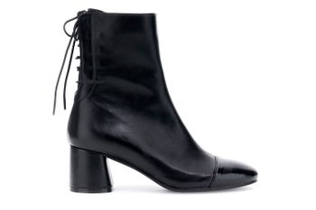 botines con cordones en la parte trasera black/black