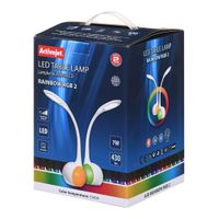 activejet aje-rainbow 2 lampara de mesa 7 w led g blanco