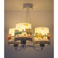 lampara de techo 3 luces infantil baby travel aviones y coches