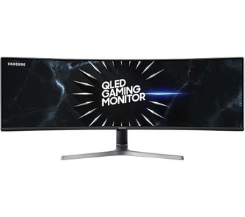 SAMSUNG LC49RG90SSUXEN Quad HD 49” Curved LED Gaming Monitor - Dark Grey, Grey