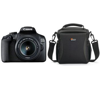 CANON EOS 2000D DSLR Camera with EF-S 18-55 mm f/3.5-5.6 IS II Lens & Bag Bundle