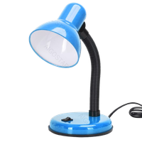 aigostar lampara de escritorio retror flexo led escritorio sin bombillar lampara de mesa compatible con led bombillas modelo e27r max 240vr lampara lectura para leerr trabajarr estudiarrazul
