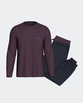 Pijama largo de hombre en Lyocell