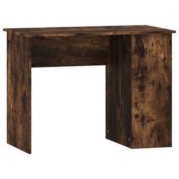 Mesa De Escritorio | Escritorio De Despacho | Escritorio De Madera Contrachapada Roble Ahumado 100x55x75 Cm