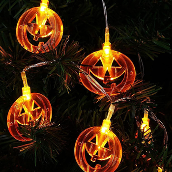 Guirnalda De Luces Solares De 6m Y 40 Led Para Exteriores Para Halloween, Decoración Exterior Para Fiestas, Halloween, Jardín, Vacaciones, Otoño,