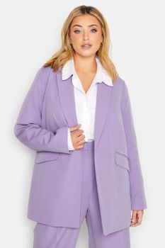 Yours Blazer Lavanda, Mujer Curvy Y Tallas Grandes, Yours