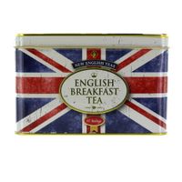 new english teas union jack tin with 40 teabags