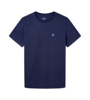 hackett london para hombre hmu20013 camiseta clasica marino l casual algodon manga corta