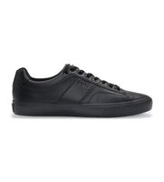 boss para hombre 50522833 zapatillas con texturas lisas y granuladas negro 41 plano cordones casual