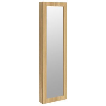 Espejo Con Joyero De Pared 30x8,5x106 Cm Vidaxl