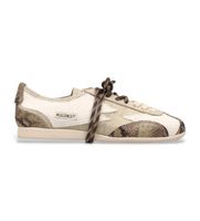moa concept para mujer ik298 zapatillas de piel ikigai beige 38 plano cordones casual