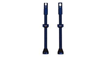 Valvulas tubeless cnc peaty s 80mm azul oscuro