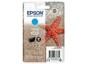 Cartucho de tinta - Epson 603 Cian, 2.4 ml
