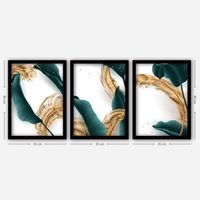 cuadro decorativo enmarcado 3sc14 multicolor 35x45 cm 3 piezas