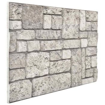 Paneles De Pared 10 Uds. 100 X 50 Cm Gris Espuma Eps Vidaxl