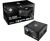 fuente alimentacion 650w asrock sl-650g steel legend 80 plus gold fully-modular negro