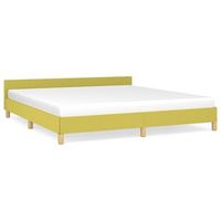 estructura de cama sin colchon tela verde 180x200 cm vidaxl