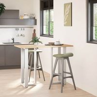 patas de mesa bar forma t2 uds  patas para mesa acero blanco 40x35x101-102 cm