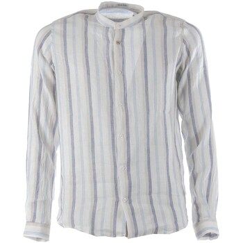 Sl56 Camisa manga larga Berenice Collo Coreana Lino para hombre