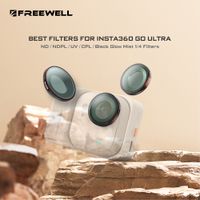 freewell paquete de 10 filtros que incluyen filtros de niebla negros brillantes ndcpluvndpl y accesorios de fotografia insta360 go ultra