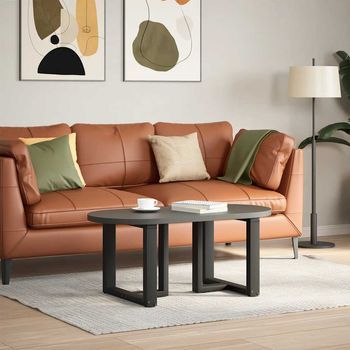 Patas De Mesa De Centro En Forma De T 2 Uds | Patas Para Mesa Acero Negro