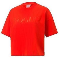 puma camiseta t-shirt rouge a col rond para mujer