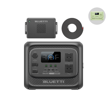 Bluetti Elite 300 Estación De Energía Portátil Con Cargador 2 (se Envía Por Separado), Cargador Cc 1200w, Para Rv Y Viajes