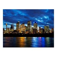 papel pintado 3d - nubes por la noche sobre sydney 200x154 cm