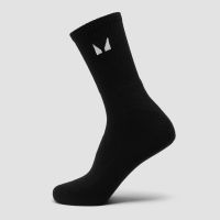 mp unisex crew socks 1 pack - black - uk 6-8