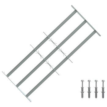 Reja De Seguridad Para Ventanas Con 3 Barandas 3 Uds. Vidaxl