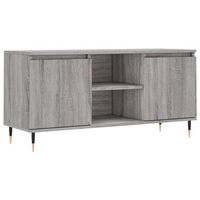 mueble de tv  mueble de salon  gabinete de tv madera de ingenieria gris sonoma 104x35x50 cm